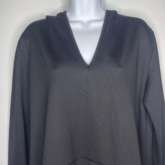 Isle by Melis Kozan Black Diamond Hoodie Hooded Tunic Sweatshirt - Picture 2 of 8